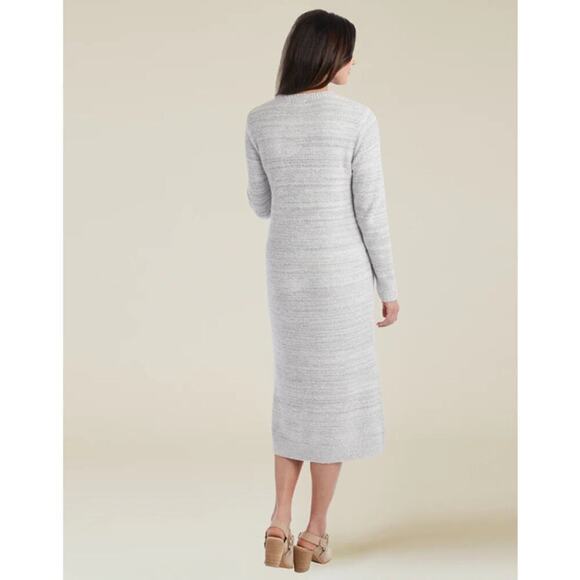 Softies Women's Marshmallow Crew Neck Lounger with Pockets Size S/M Heather Gray - Picture 5 of 10